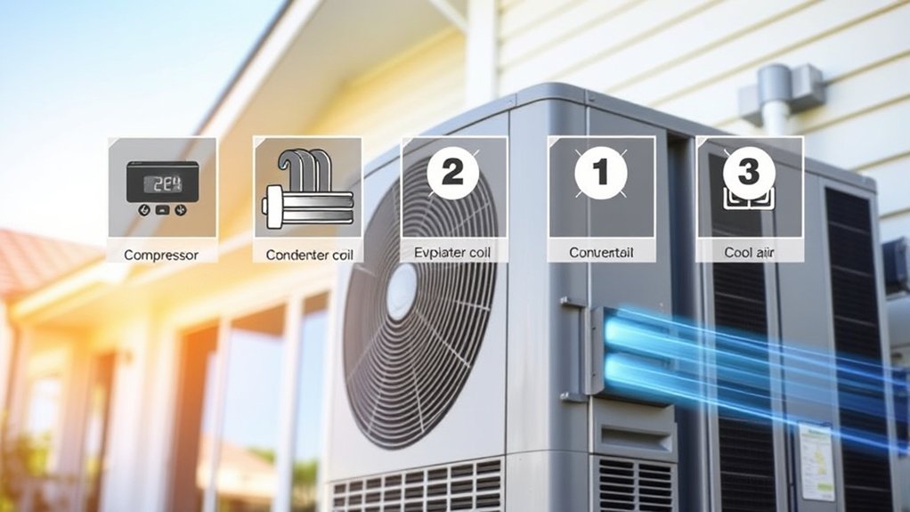 central air conditioning process