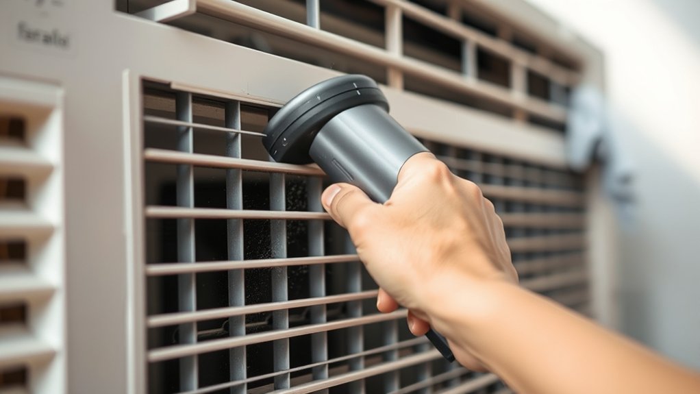 clean front grill regularly