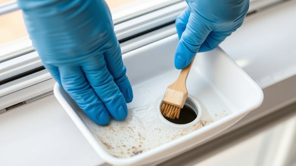 clear and sanitize regularly