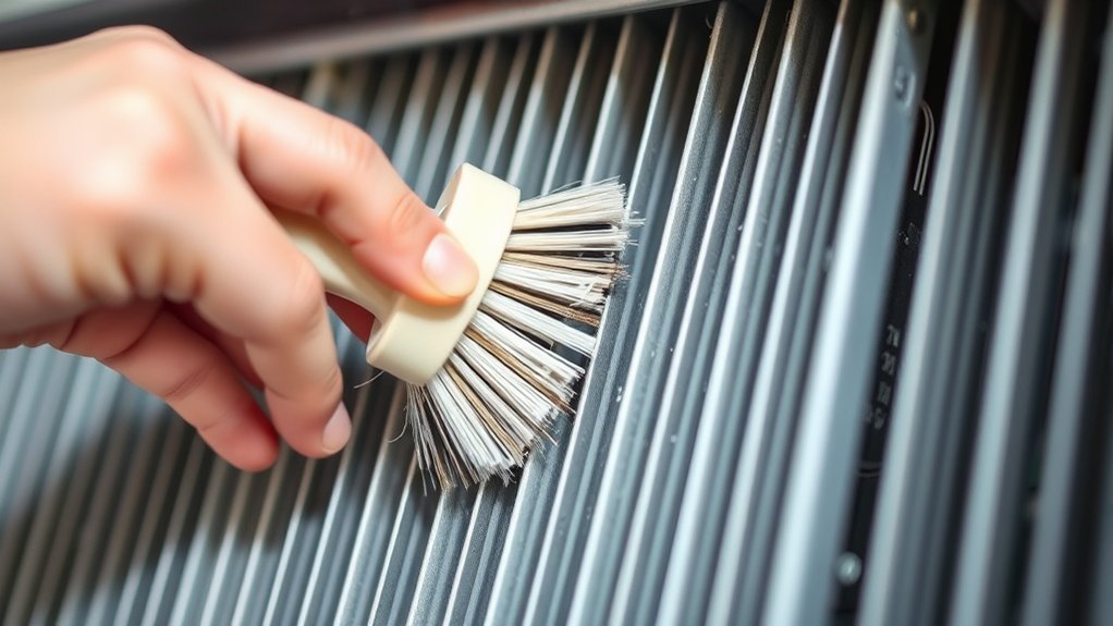 gentle brush coil cleaning