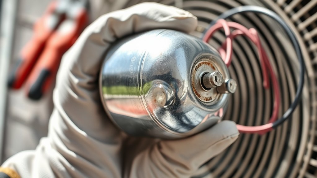 inspect capacitor for damage