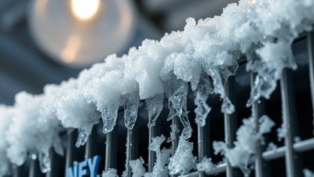 low refrigerant causes freezing