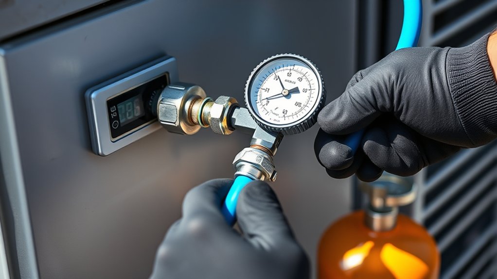 monitor pressure while adding