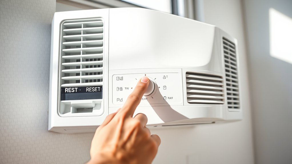 resetting window air conditioner