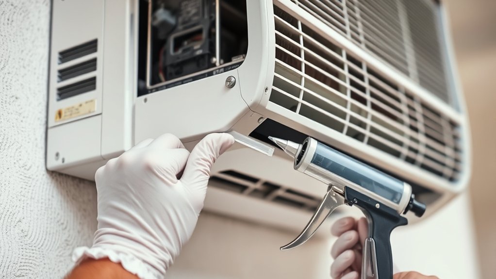 seal cracks block bugs