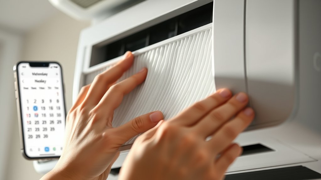 track and schedule filter changes