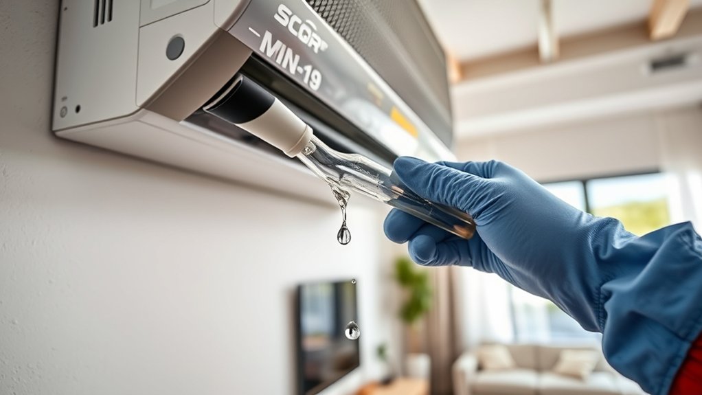 unclog mini split drain line