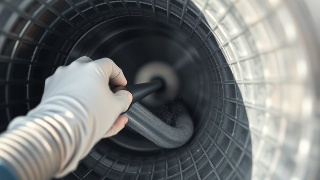 vacuum ducts for dust removal